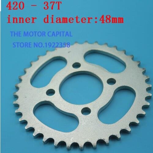 420/428 37T Tooth 48mm/76mm Rear Chain Sprocket fit ATV Quad Pit Dirt Bike Buggy Go Kart Motorcycle