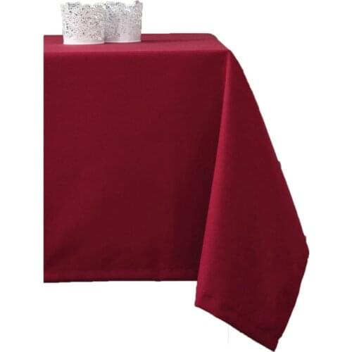 Zeren Home Burgundy Color Carefree Table Cloth 170x500 cm