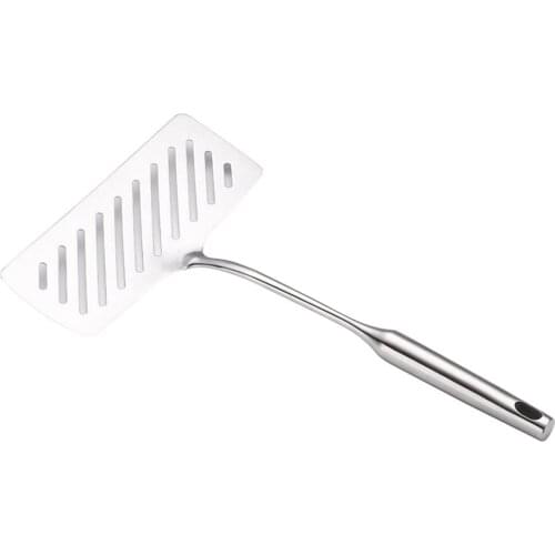 Fried Fish Shovel Stainless Steel Practical Restaurant Thickened Flat Widened Comfortable Grip Design Steak Server For Kitchen