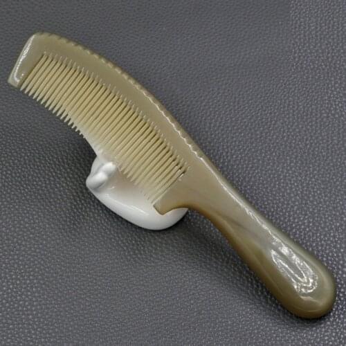 7.87 Inch Yak Horn Comb Sort Hair Comb Hair Care Brush Massage Anti-Static Horn Comb Men Comb