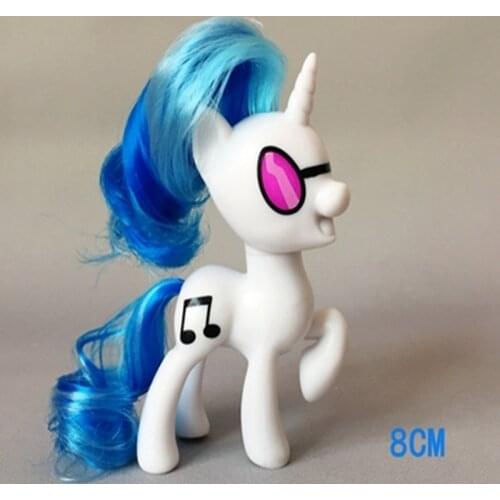 8cm Pet Little Horse G4 Dj Pon3 PVC Doll Kids Toys