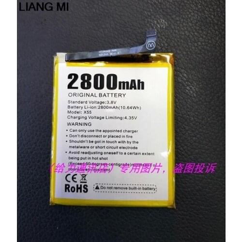 2800mAh Hight capacity cell phone Battery for Doogee X55 with Repair Tools