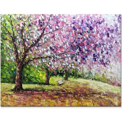 Diy Diamond Painting Spring landscape Diamond Art Full Drill Mosaic Embroidery Cross Stitch Flowers trees Decorations For Home