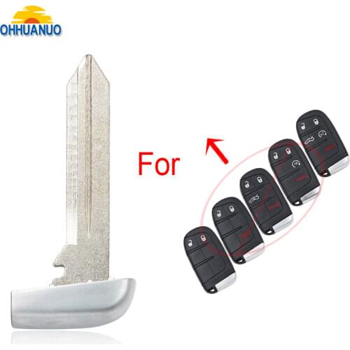 Emergency Key Replacement Blade Insert For Chrysler 300 Dodge Journey Jeep Cherokee Smart Key Fob Remote