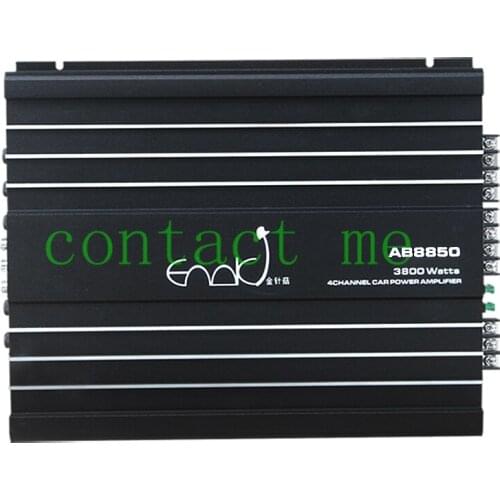 Car audio amplifier, bluetooth 5.0 4-channel high power, can push the door speaker and subwoofer, rated power: 400W