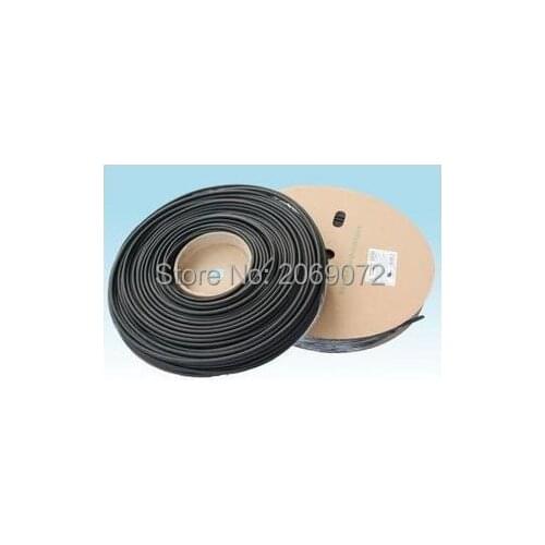 Free Shipping 6mm Inner Diameter Black Heat Shrinkable Tube 100M(328FT)