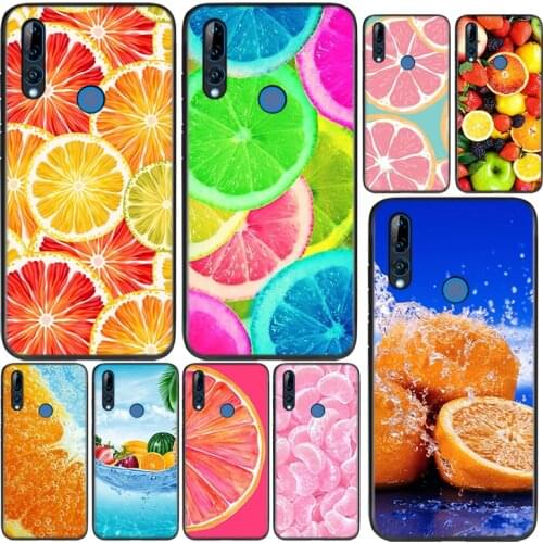 Silicone Cover Summer Fruit Orange For Huawei Honor 9 9X 9N 8S 8C 8X 8A V9 8 7S 7A 7C Pro lite Prime Play 3E Phone Case