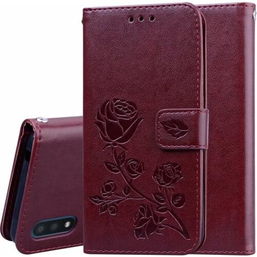A01 Fashion Rose Flower Leather Flip Case For Samsung Galaxy A01 Funds Mobile Phone Cover For Samsung Galaxy A 01 Capa
