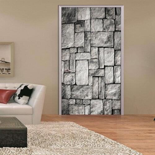 DIY Baby Room Black and White Brick Wallpaper Wall Decals Personalised Wall Stickers PVC Boys Room Decor Brick Wallpaper Bedroom