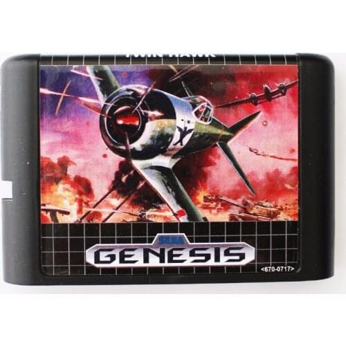 Twin Hawk 16 bit SEGA MD Game Card For Sega Mega Drive For Genesis