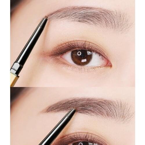 5 Colors Eyebrow Pencil Waterproof Golden Double Head Eye Brow Enhancers Pen Long Lasting Natural Brown Brows Makeup Cosmetics