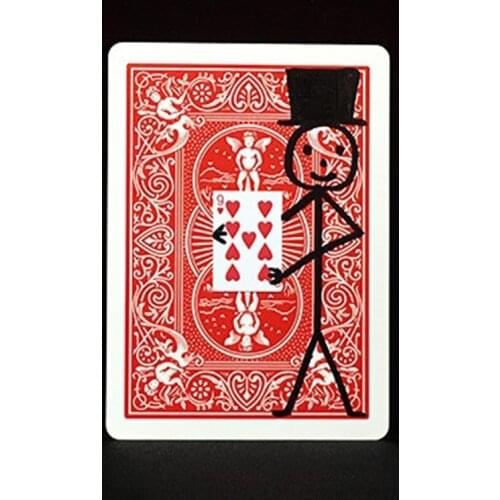 Card-Teran Card Magic Tricks Prediction Magic Props Magician Close Up Illusions Gimmick Chosen Card Appearing Funny Cartoon Deck