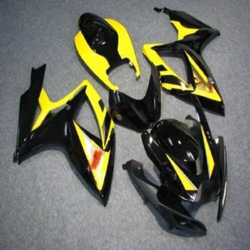 Fairing kit for GSXR 600 750 K6 K7 2006 2007 Yellow and black GSXR600 GSXR750 fairings set 06 07 for SUZUKI