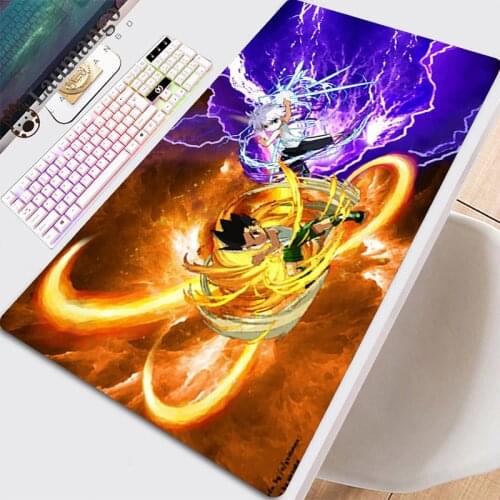 Mouse Pads Large Pad Anime Pad Kawaii Gaming Accessories Mats Carpet Gamer Girl Big Mousepepad Room Pad Handsome Hunter X Hunter