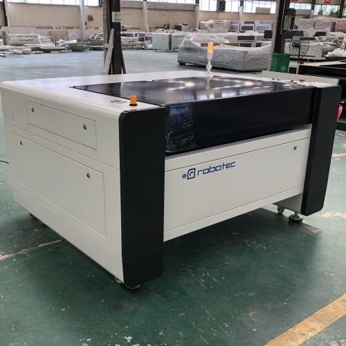ROBOTEC High-end module transmission laser cutting machine 100W/150W with air blower in case fire CO2 laser cutter for agent