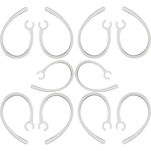 XRHYY 10-PACK Large (8MM) + Small (6MM) Replacement Ear-Tips Ear Ear-Hook Set For Plantronics Voyager Edge Wireless Bluetooth