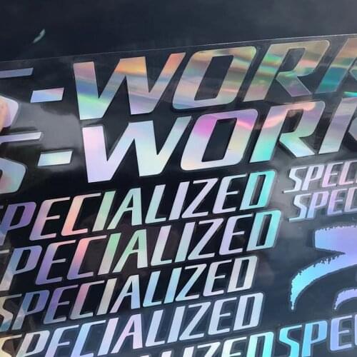 Bike frame stickers cycling sticker mtb BMX bicycle frame fork decal DIY waterproof colorful laser film