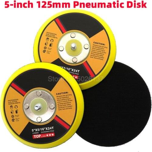 1Pcs 5-INCH 125MM Sander Polishing Disc Suction Cup Self-adhesive Sticky Disk Sandpaper Sucker Electric Grinder Polish Drill Rod