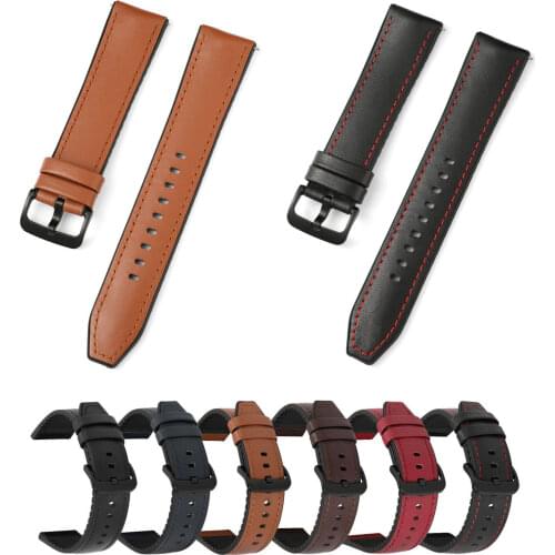 20mm 22mm TPU Band for Samsung Galaxy Watch Active 2 Active 3 Gear S3 Leather Watchband Bracelet Strap for Huami Amazfit Bip