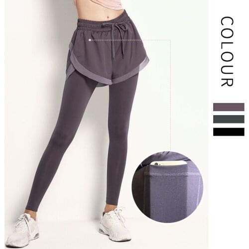2 in 1 Sports Pants Women Sweatpants Exercise Running Jogging Trousers Fitness Training Gym Workout Sport Pants Sportswear
