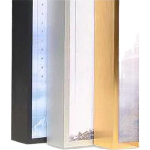 Narrow edge aluminum alloy picture frame mounting material metal picture frame custom any size simple wall hanging
