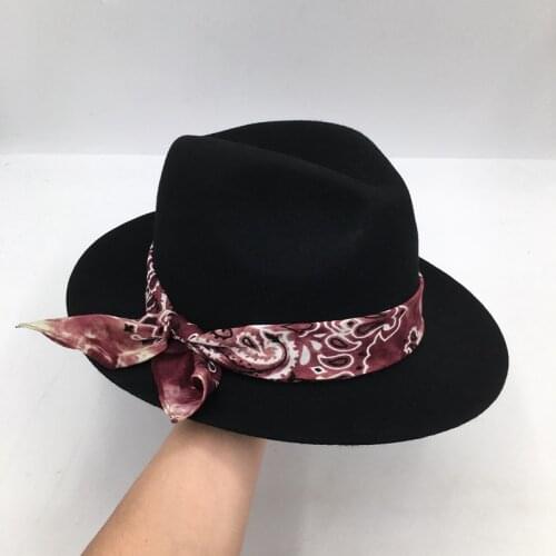 Winter new wool fedoar Bohemian cap retro fashion men and women of England