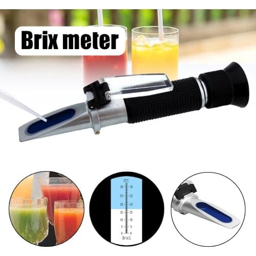 0-32% Handheld Brix Refractometer Fruit Juice Wine Sugar Homebrew Tester Tool ALI88