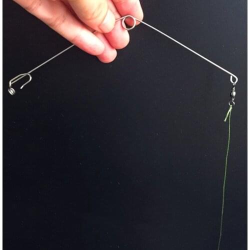 12Pcs Protable Carbon Steel Fishing Feeder Automatic Hook Tackle Fishook Launcher Trap Spring Cage Hook Accessories Tool T45