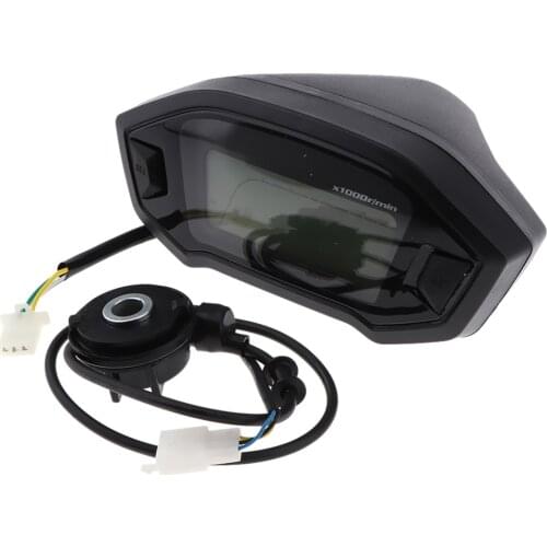 199 Kmh Mph Universal 7 Colors Digital 14000 RPM Speedometer Tachometer Gauge for ATV Quad Motorcycle