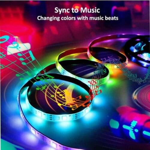 20M-5M Bluetooth 5050 RGB WS2811 SMD addressable pixels led strip Tape Diode DC12V Music Bluetooth Control LED atmosphere set