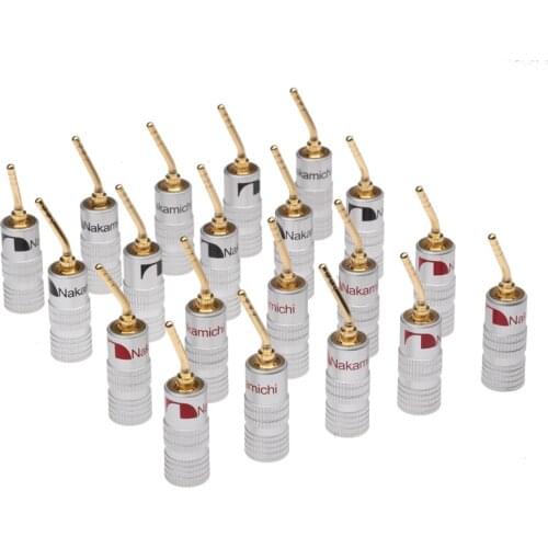 20PCS 2mm Pin Speaker Banana Plugs Gold Plated Wire Cable Connector For Audio HiFi Musical Speaker Adapter Kit