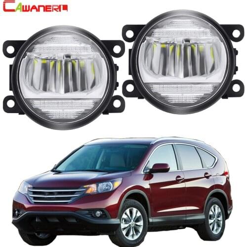 2in1 Fog Light + Daytime Running Lamp For Honda CR-V CRV 2.4L L4 2012 2013 2014 Car Front Bumper LED Fog Light DRL H11 12V