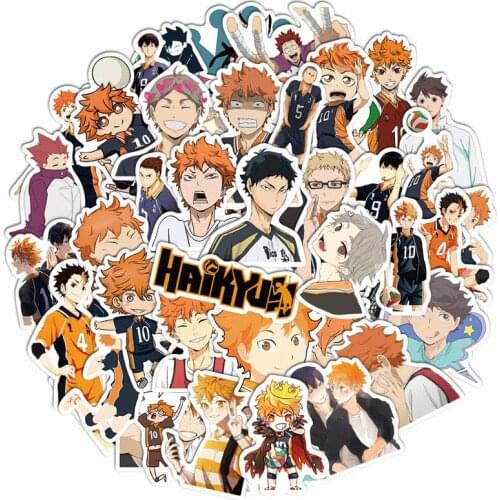 30/50PCS /Pack Anime Haikyuu!! Waterproof Graffiti Stickers Motorcycle Travel Luggage Guitar Fridge Laptop Cool Sticker Stickers