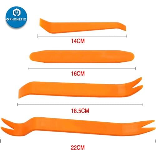 4Pcs Car Disassembly Tool Plastic Prying Tool Opening Installer Audio Video Dashboard Dismantle Kit Trim Panel Removal Tools