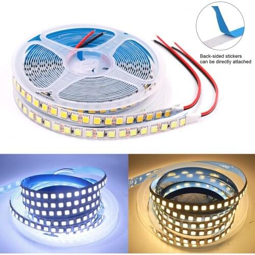 5M 5054 LED Strip Light 12V 120Leds/m Flexible Light Led Tape 600LEDs Waterproof Led Lamp Stripe White/Warm White/Natural White