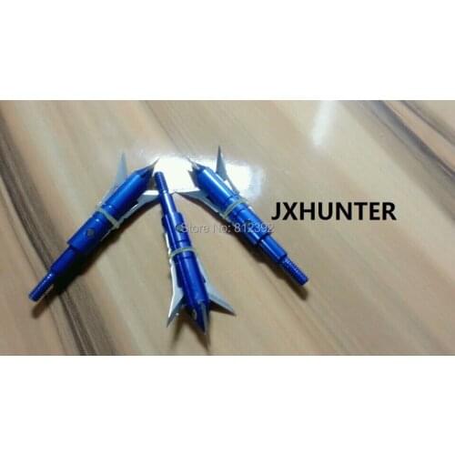 6PK archery hunting crossbow arrow head broadhead 100gr 3 blades