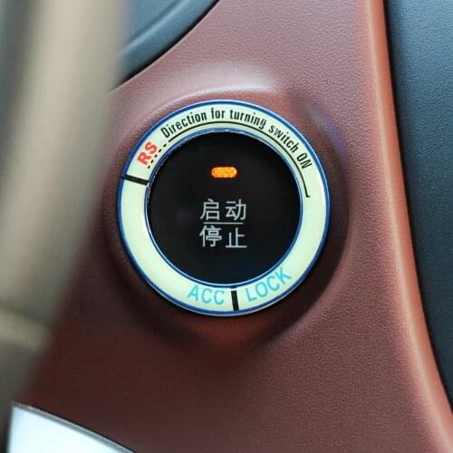 Car Engine Start Stop Button Ignition Key Decorative Ring Cover Accessories For KIA Ceed Sportage Rio Sorento Optima Cerato