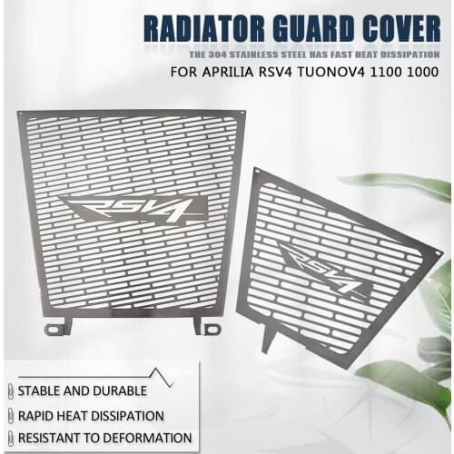 For Aprilia RSV4 TuonoV4 1100 1000 Radiator Guard Grille Protector Oil Cooler Cover 2014-2019 2018 2017 2016 2015 Motorcycle