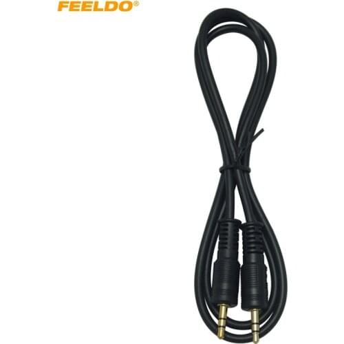 FEELDO 1PC 1M Aux Cable Jack 3.5mm Male To Male Audio Cable for Iphone Car Stereo Headphone Speaker CD MP3 #FD5672