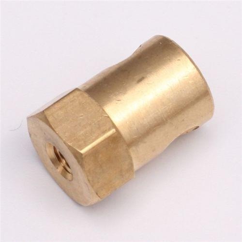 Fixmee 10pcs 3/4/5/6/7mm Brass Hex Shaft Coupling Coupler RC Gear Motor Connector Robot DIY