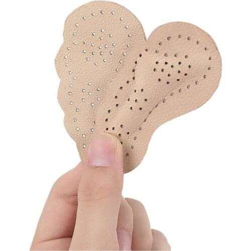 Premium Leather Non-slip Insoles Sandals Sticker High Heel Shoes Women Foot Self-adhesive Patch Cushion Forefoot Gel Pads