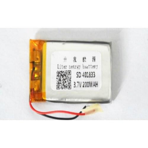 Lithium polymer battery 401833 3.7V 200MAH 401830 MP3 Bluetooth DIY audio / Toys