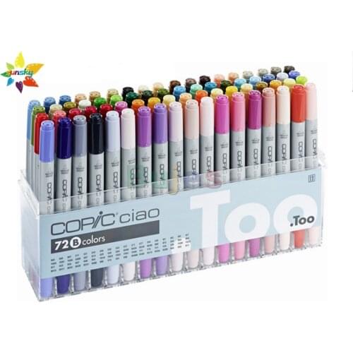 Copic 3 CIAO 24/36/72 color Alcohol oil marker round penholder animation product design illustration construction soft head