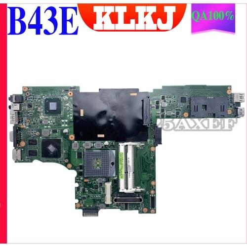 KLKJ B43E/S Laptop Motherboard For ASUS B43S B43E B43F B43 Test Original Mainboard