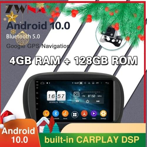 4G128G For Fiat 500X carplay dsp 2014 - 2020 Car Radio Multimedia Video Player Navigation GPS Android 10 No 2din 2 din dvd