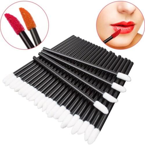 New 500PCS Disposable Lip Brush Women Accessories Wholesale Lipstick Gloss Wands Applicator Perfect Best Make Up Tool Hotting