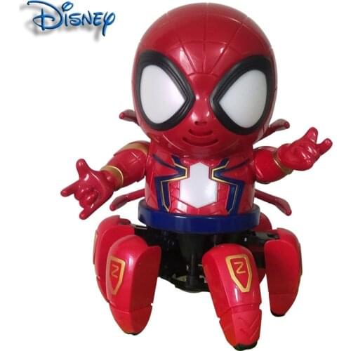 The latest Avengers LED luminous music dancing Octopus Spiderman electric robot kids educational toys children Christmas gifts
