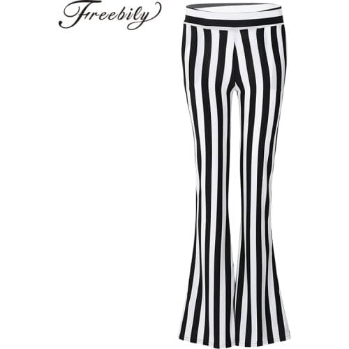 New Streetwear Striped Women Pants Stripes High Waist Flare Pants Female Casual Skinny Sexy Palazzo Pants Ladies Trousers