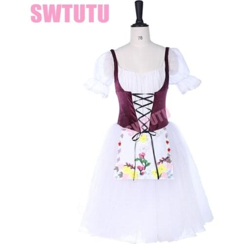 Professional Ballet Long tutu dress Professional romantic ballet tutu costume Adult ballet Stage Costumes Custom BT9252