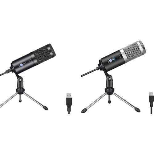 Top USB Microphone Plug and Play Professional Studio Noise Reduction Microphone for PC Laptop Mac Windows